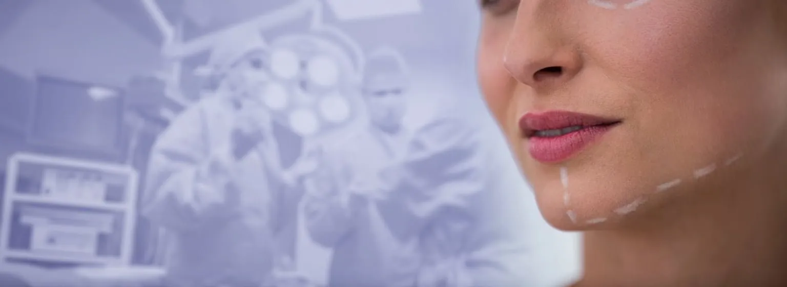 A woman's face in profile